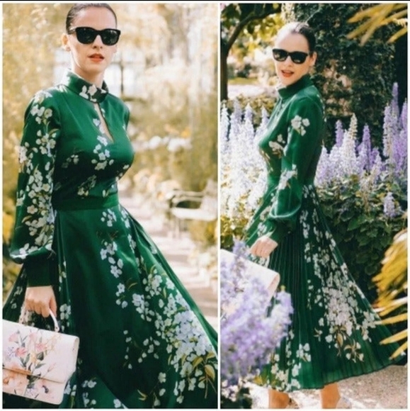 Ted Baker Dresses & Skirts - 🍒NWOT🍒 TED BAKER SATIN MIDI DRESS